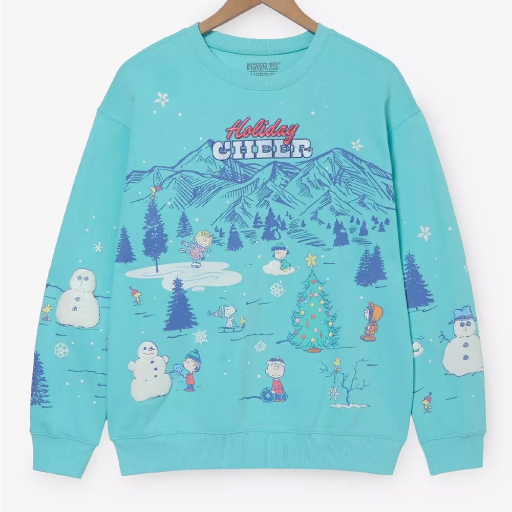 Peanuts Holiday Cheer Scene Women's‎ Crewneck - BoxLunch Exclusive Christmas